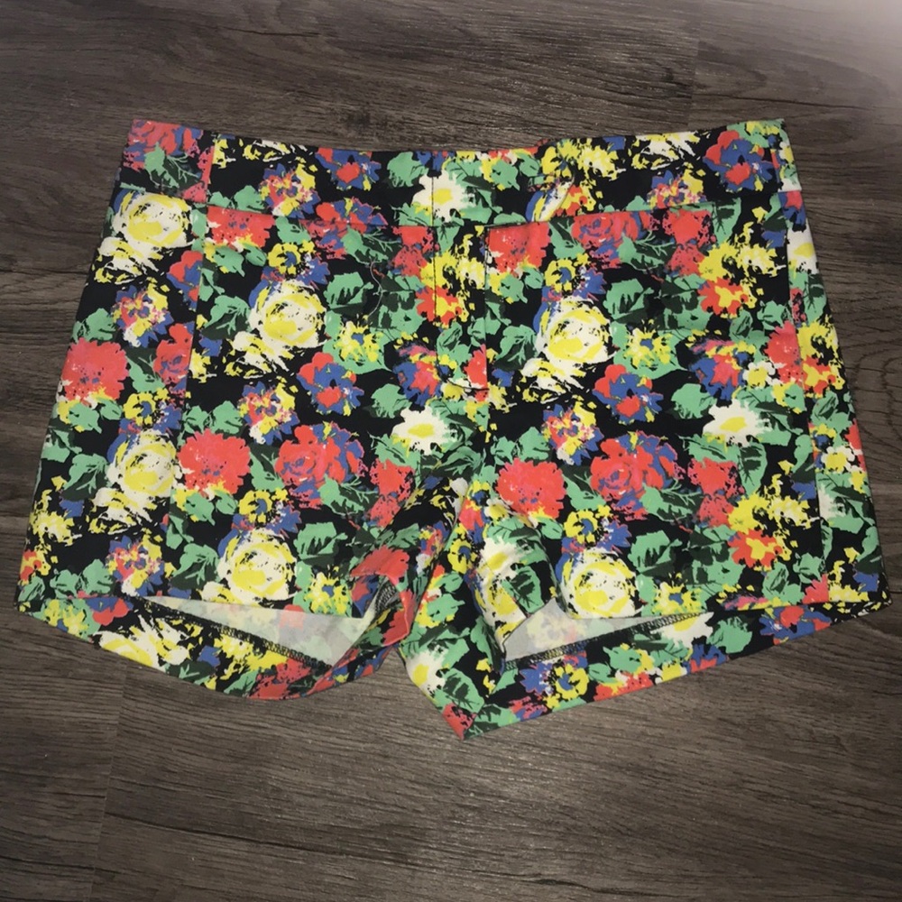 Floral print cute j crew shorts summer size 2